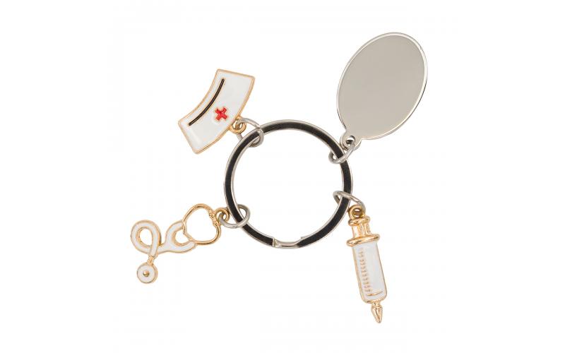 Brelok Esculap, srebrny