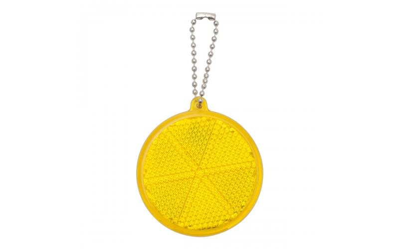 Brelok Circle Reflect, żółty
