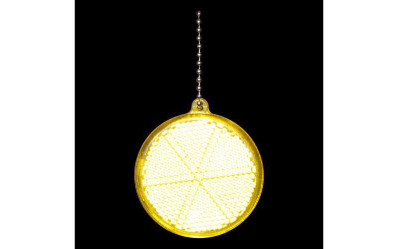 Brelok Circle Reflect, żółty