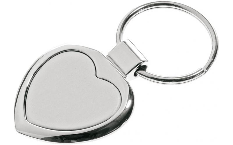 Brelok metalowy Stout Heart, srebrny