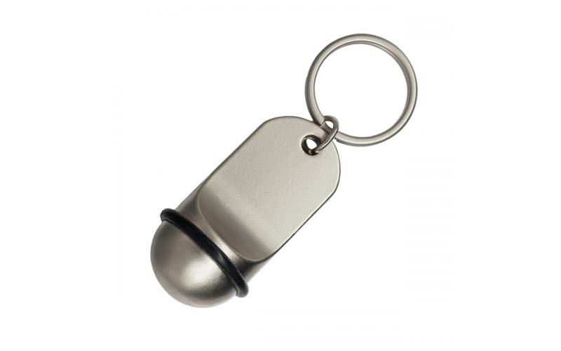 Brelok metalowy Old School, srebrny