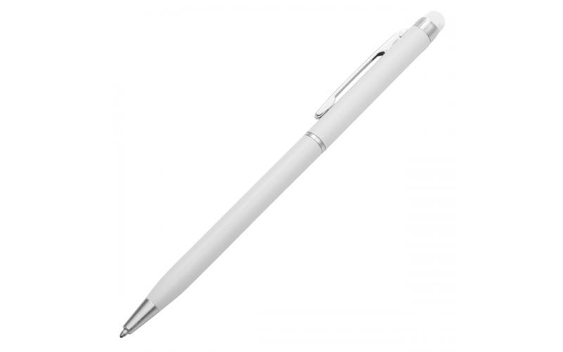 Długopis aluminiowy Touch Tip, biały