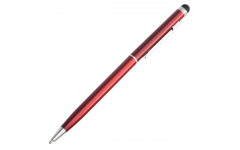Długopis aluminiowy Touch Tip, czerwony