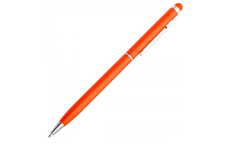 Długopis aluminiowy Touch Tip, pomarańczowy
