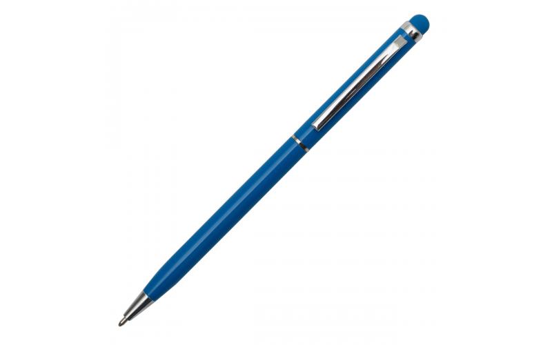 Długopis aluminiowy Touch Tip, jasny niebieski