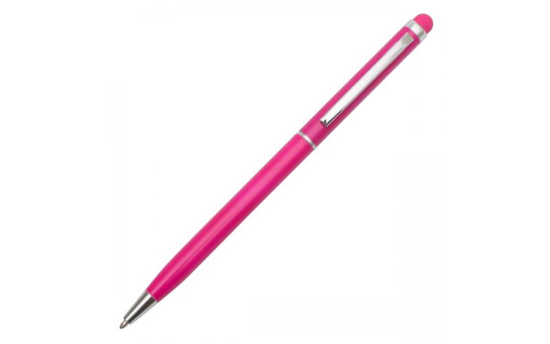 Długopis aluminiowy Touch Tip, magenta