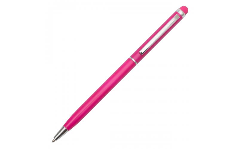 Długopis aluminiowy Touch Tip, magenta