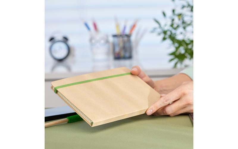 Notatnik 145x210/80k kratka Simply, zielony