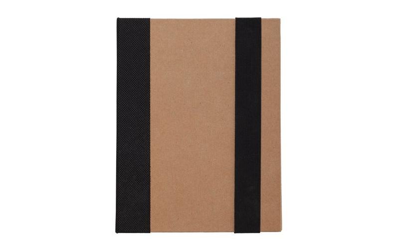 Notes memo 100x180/70k linia Kraft Paper, czarny/beżowy