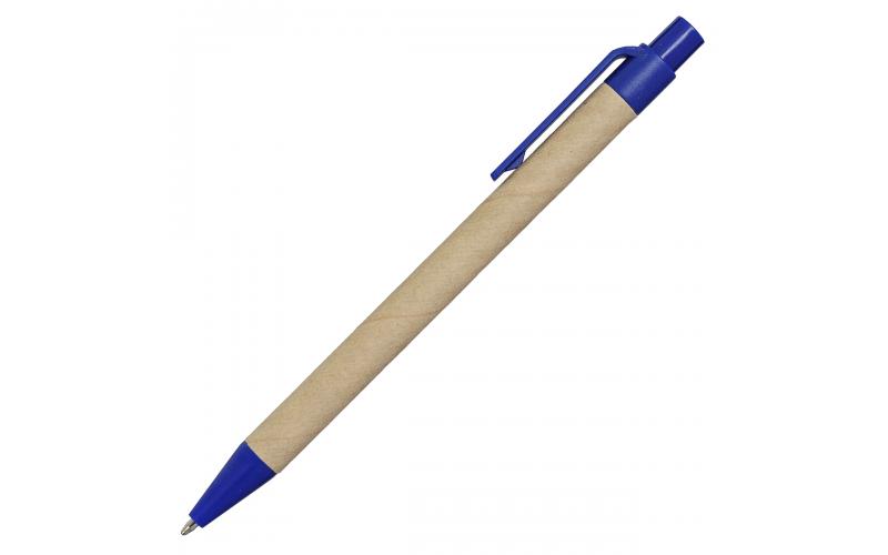 Notes Kraft z długopisem, niebieski/beżowy