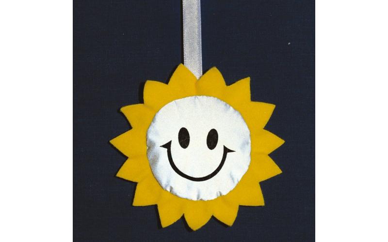 Brelok Sun, żółty/srebrny
