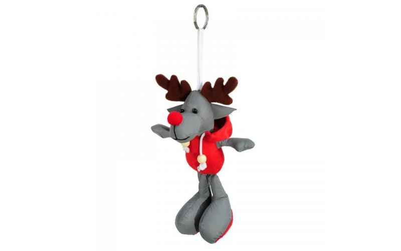 Brelok Reindeer, szary/czerwony