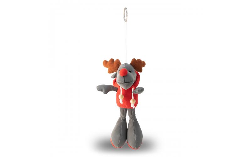 Brelok Reindeer, szary/czerwony