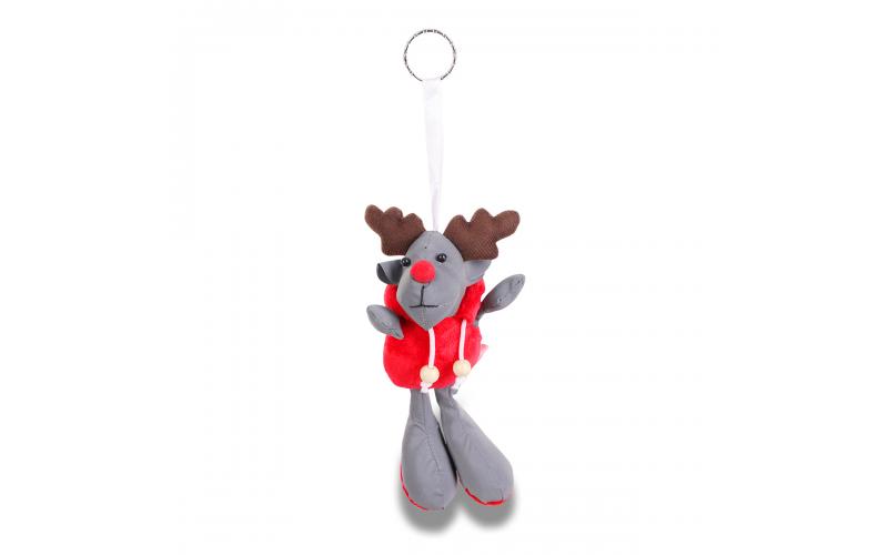Brelok Reindeer, szary/czerwony