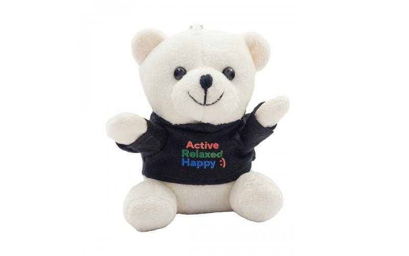 Miś brelok Ollie, biały