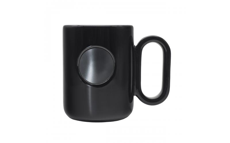 Kubek ceramiczny Pery 480 ml, czarny