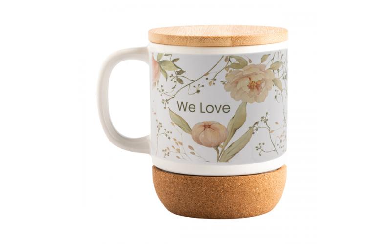 Kubek ceramiczny z powłoką sublimacyjną Giulio, biały
