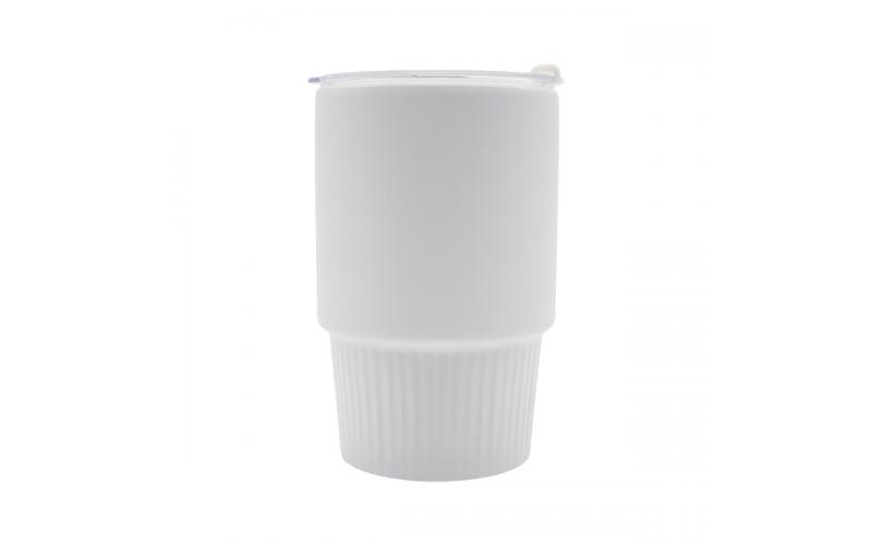 Kubek ceramiczny Azzurro 440 ml, biały