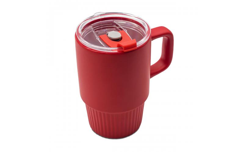 Kubek ceramiczny Azzurro 440 ml, czerwony