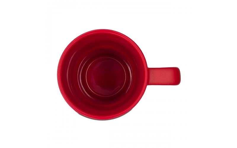 Kubek ceramiczny Azzurro 440 ml, czerwony