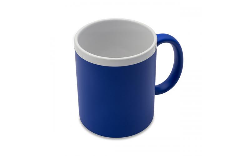 Kubek ceramiczny Velutti 350 ml, niebieski