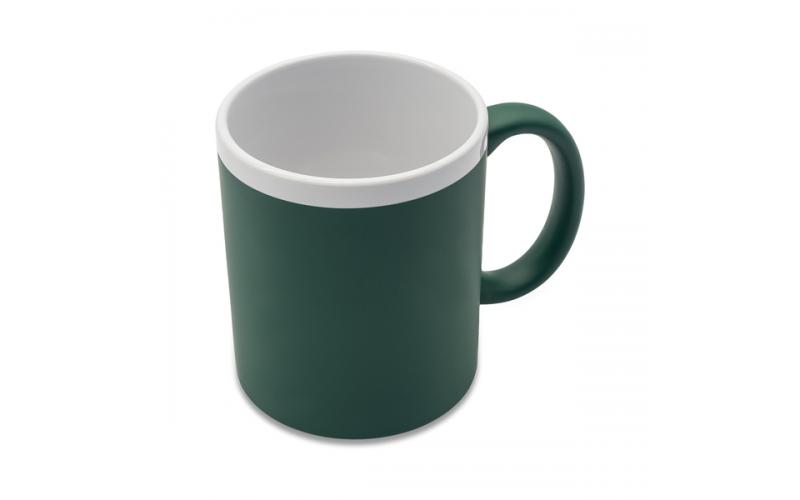 Kubek ceramiczny Velutti 350 ml, zielony