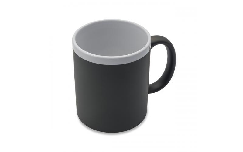 Kubek ceramiczny Velutti 350 ml, szary