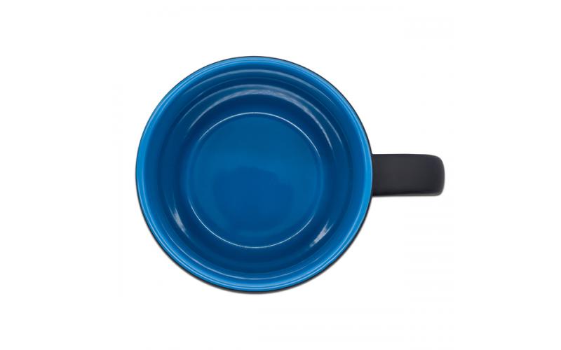 Kubek ceramiczny Esla 345 ml, niebieski