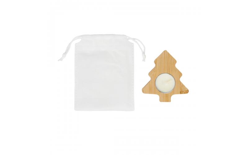 Świecznik ze świeczką tealight Comet, beżowy