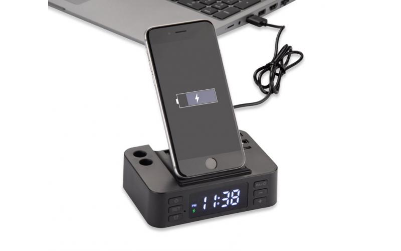 Budzik z ładowarką indukcyjną CLOCKI