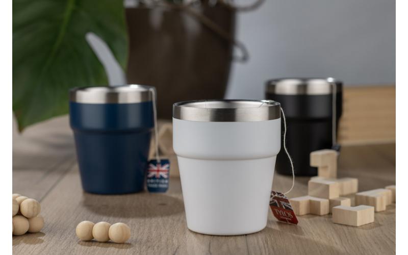 Kubek z recyklingowanej stali nierdzewnej MAKEL 300 ml