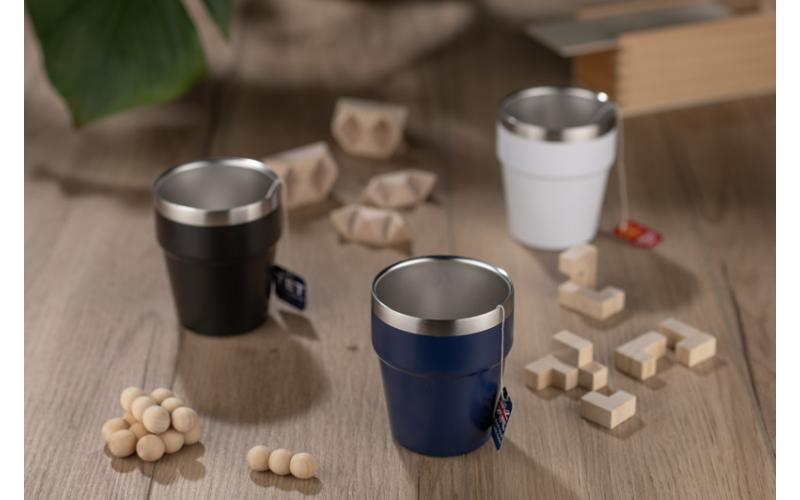 Kubek z recyklingowanej stali nierdzewnej MAKEL 300 ml