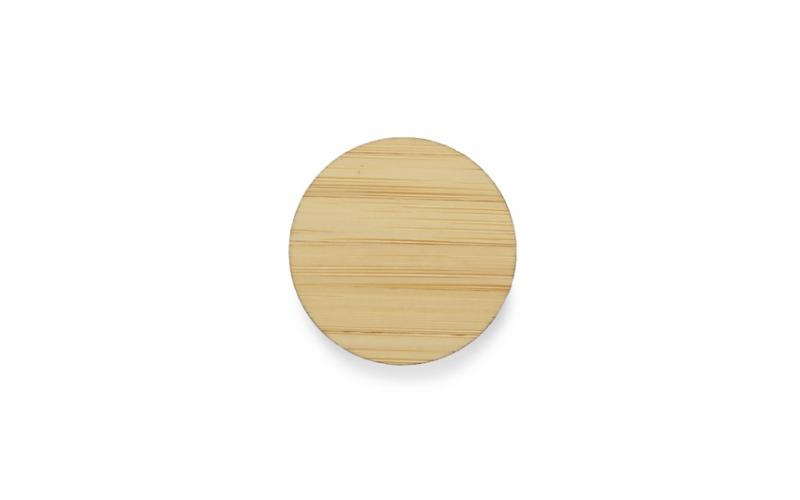 Przypinka bambusowa ROUND