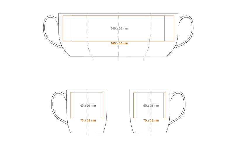Decor 350ml biały/biały