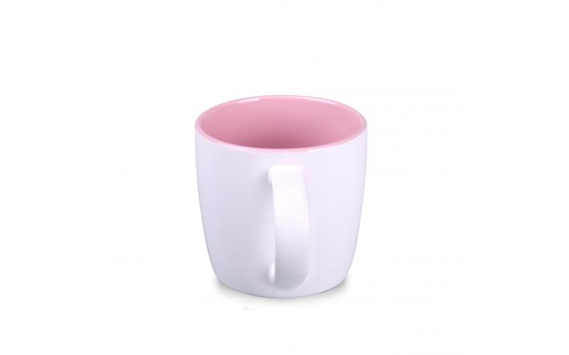 Handy Pure 320ml biały/rose pink