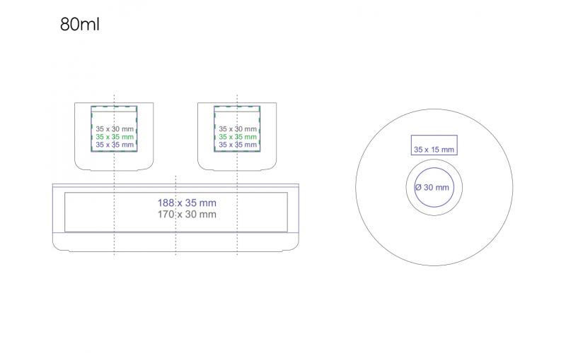 Osaka Set 80ml biały/biały