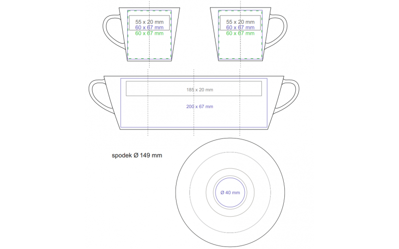 Victor Bianco Set 210ml biały