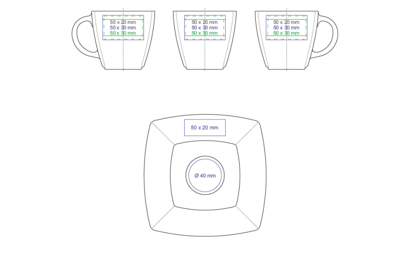 Manhattan Lunch Set 330ml biały