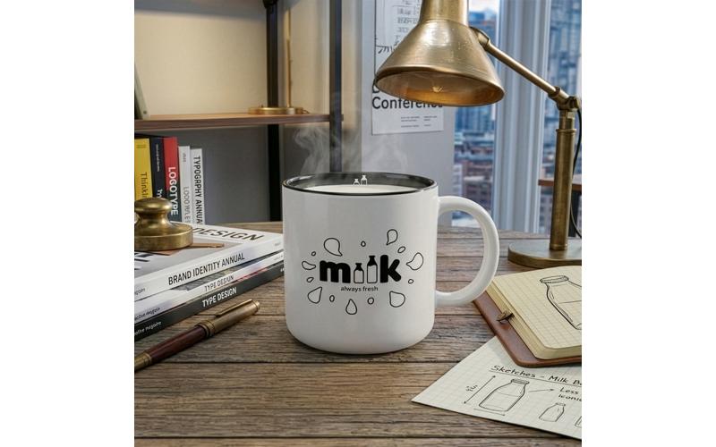 Modern Pure 390ml biały/czarny