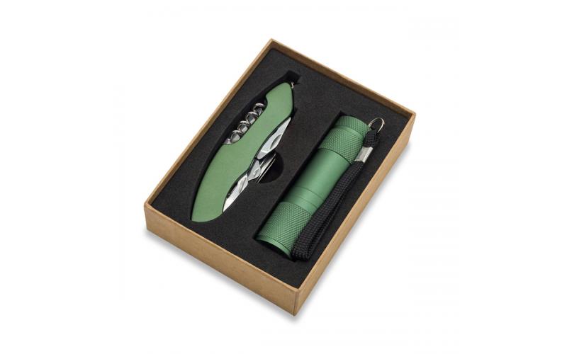 Zestaw narzędzi w pudełku Camden, ciemny zielony