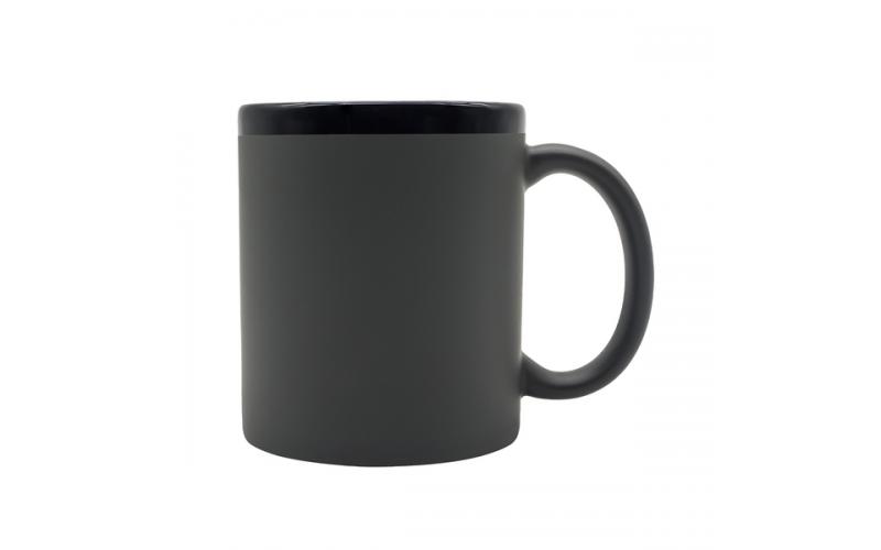 Kubek ceramiczny Velluto 350 ml, szary