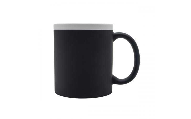 Kubek ceramiczny Velutti 350 ml, czarny