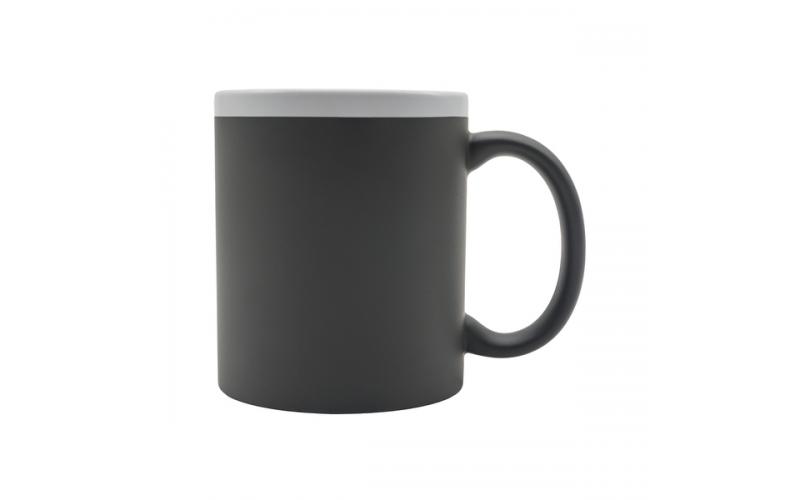 Kubek ceramiczny Velutti 350 ml, szary