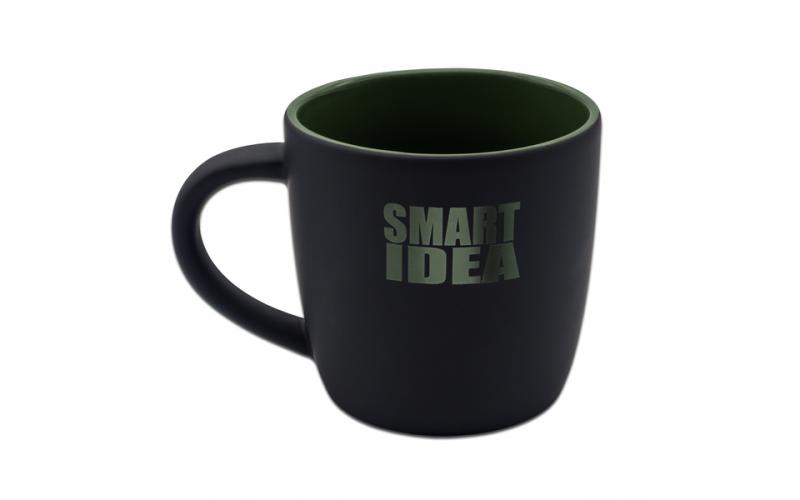 Kubek ceramiczny Esla 345 ml, ciemny zielony