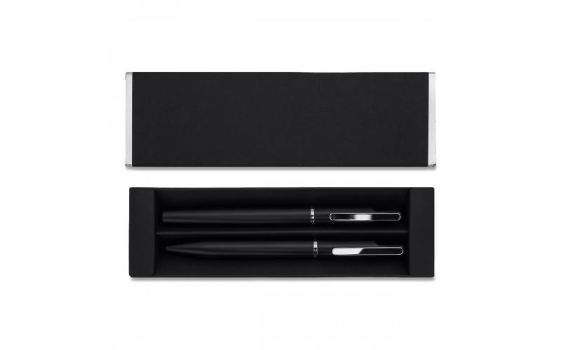 Zestaw piśmienniczy (lustrzany grawer) Treasure, srebrny