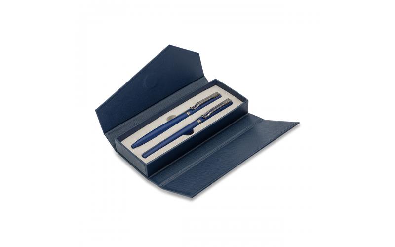 Zestaw piśmienniczy Majestic, granatowy