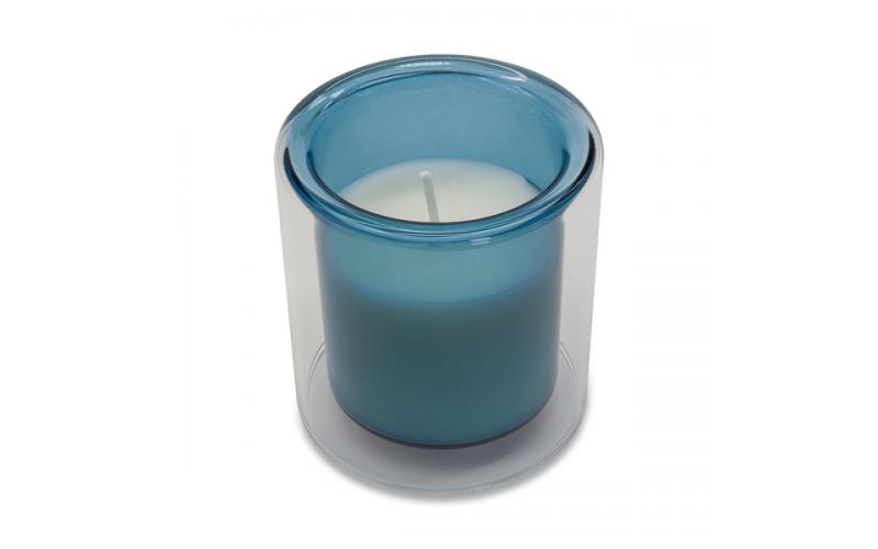 Świeca zapachowa w szkle Glasen, niebieski