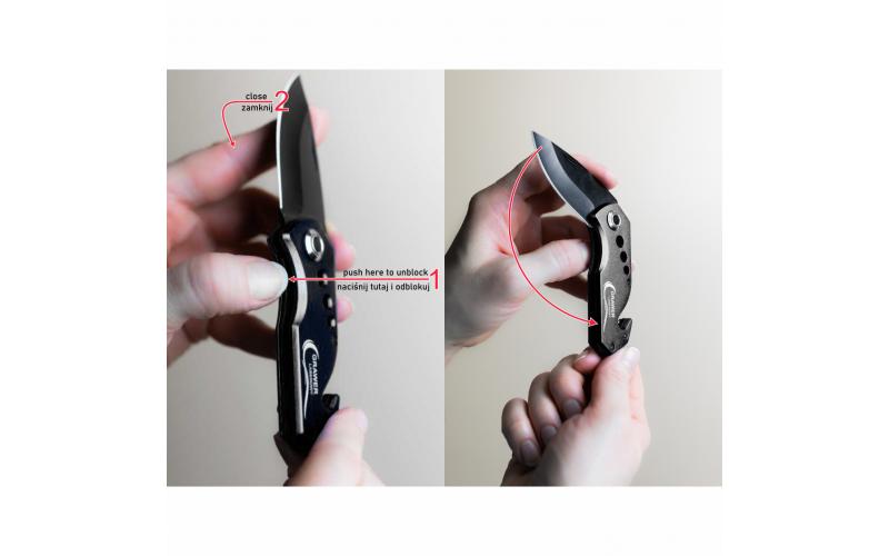 Nóż składany Intact, czarny