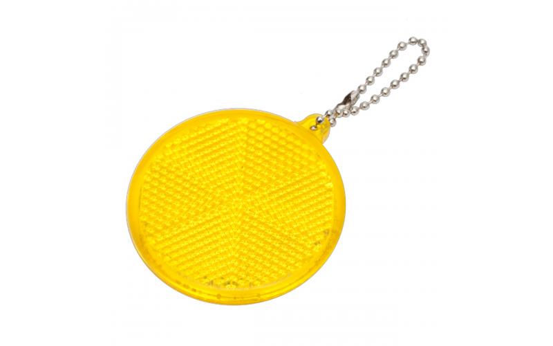 Brelok Circle Reflect, żółty