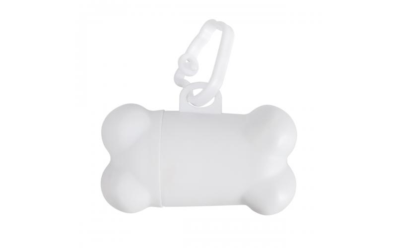 Pojemniczek z woreczkami Neat Dog, biały